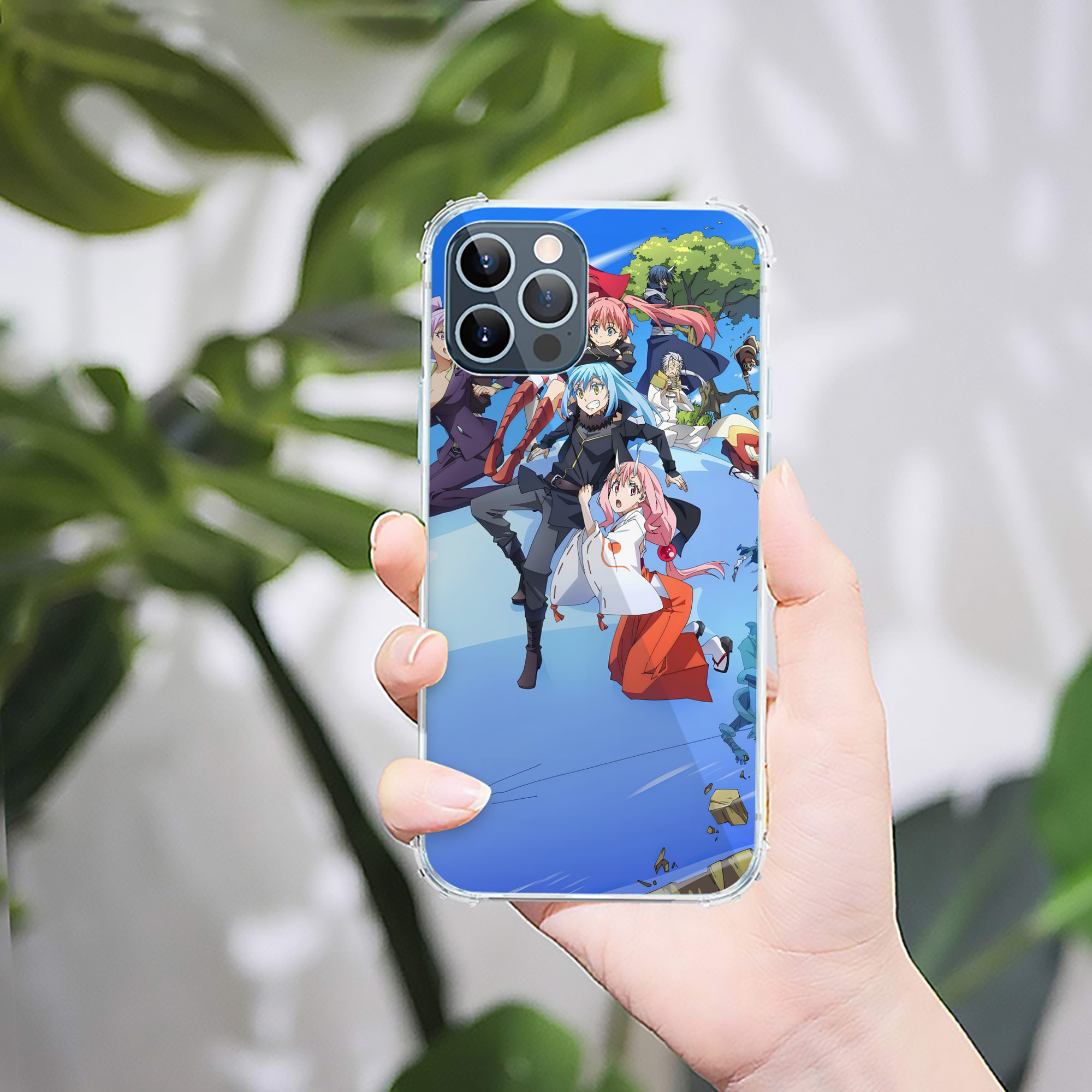 （画像用） 転スラ Regarding Reincarnated to Slime 【iPhone 12シリーズ対応】透明スマホケース（クリアソフトケース）